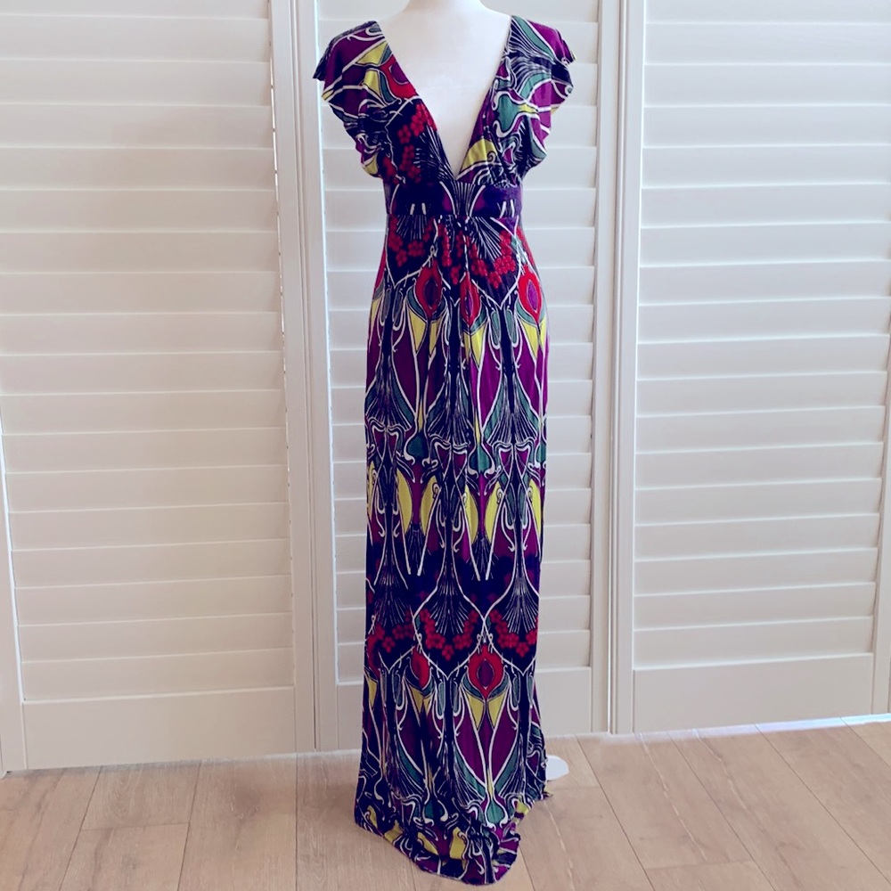 T-Bags Colorful Patterned Maxi Dress